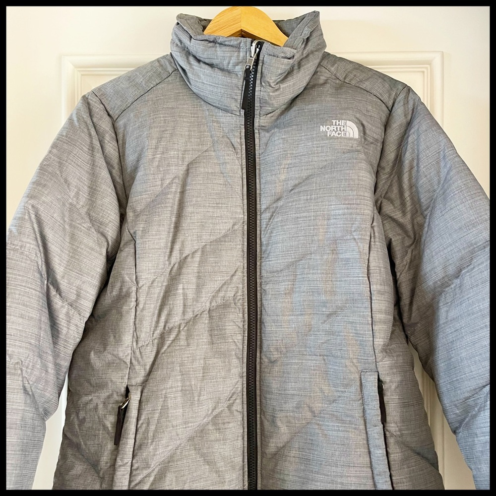 North Face Heather Charcoal Grey Full Zip Jacket. Size L. - Picture 9 of 9